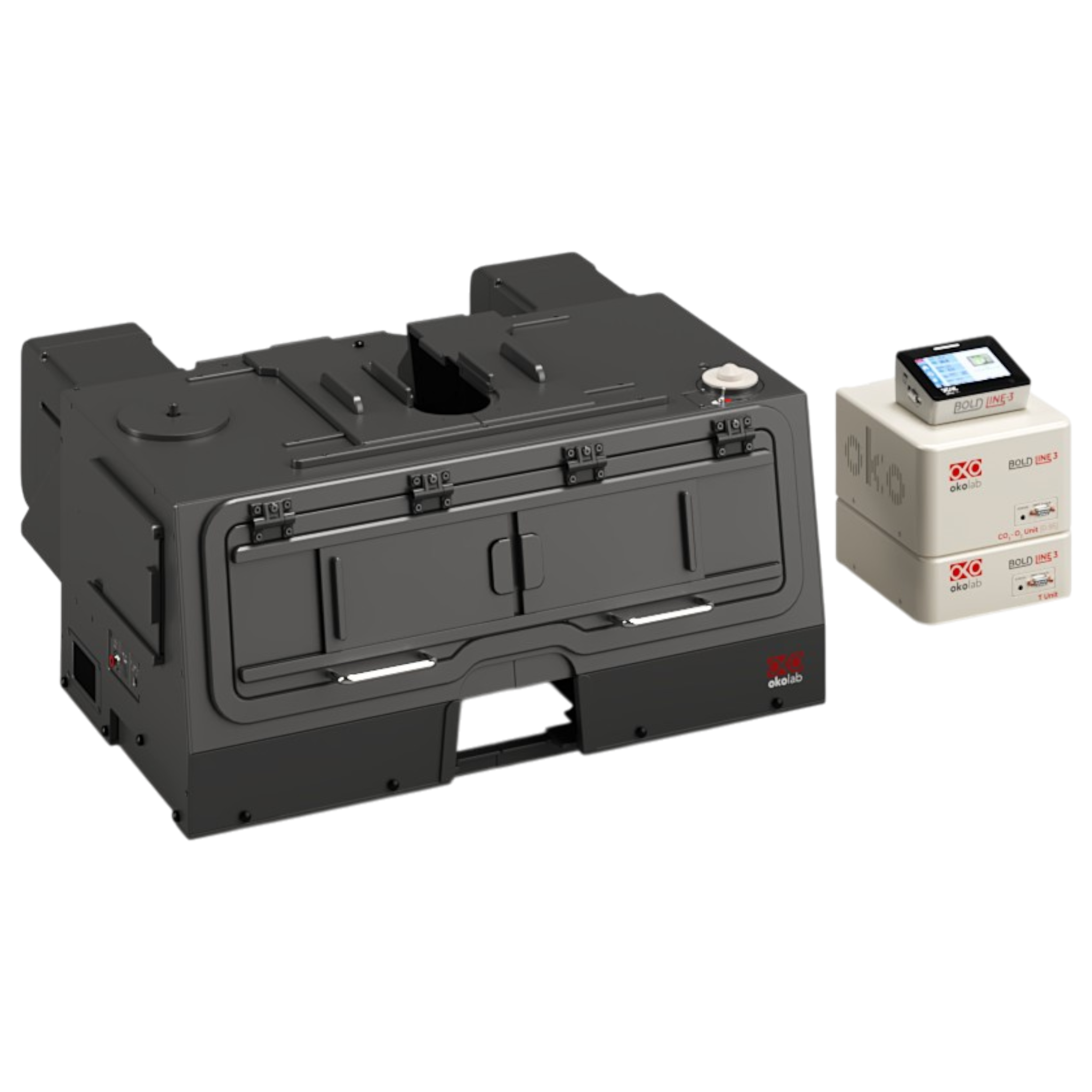 Okolab BL3 Microscope black enclosure requiring the configuration ques ...