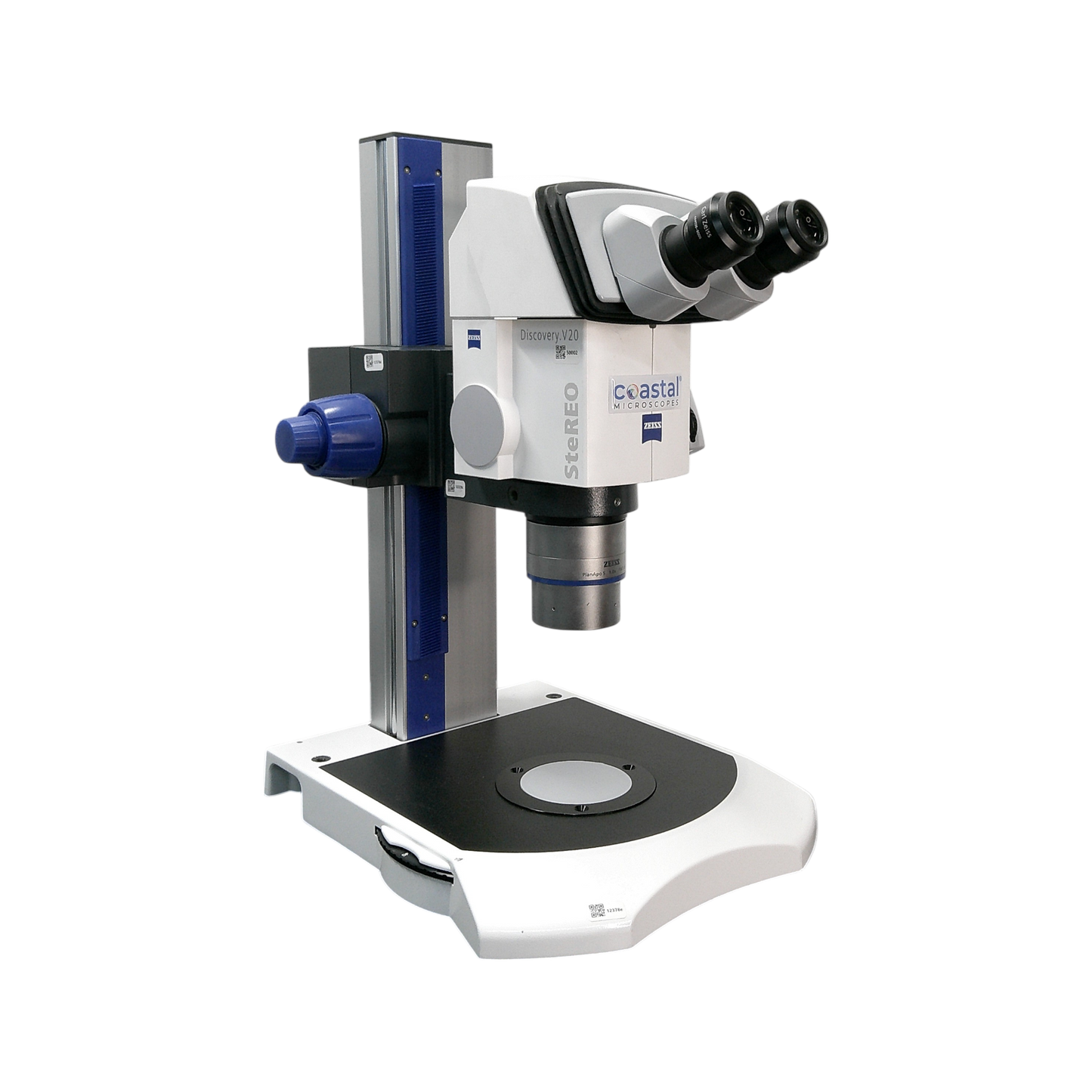 Zeiss Discovery V20 Stereo Trinocular Microscope on Manual Stand
