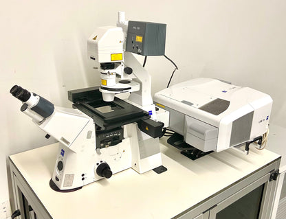 Zeiss LSM 780 Laser Scanning Confocal System w/ Zeiss Observer Z1 Inverted Phase Contrast Fluorescence Microscope